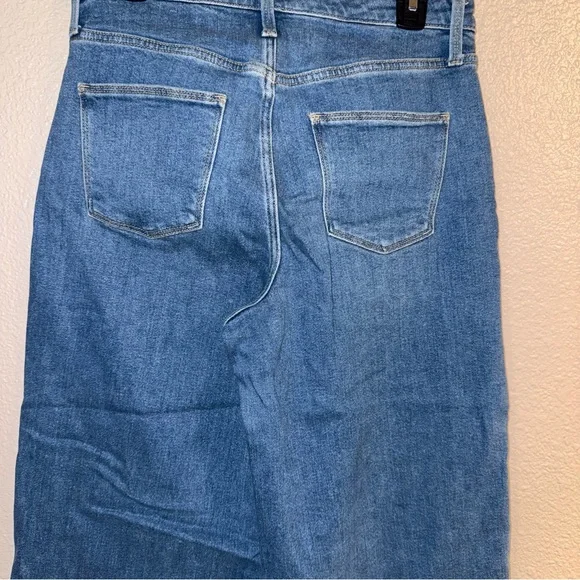 Highest Rise Wide Leg crop  Universal Thread Blue Ankle Jeans - Picture 6 of 6